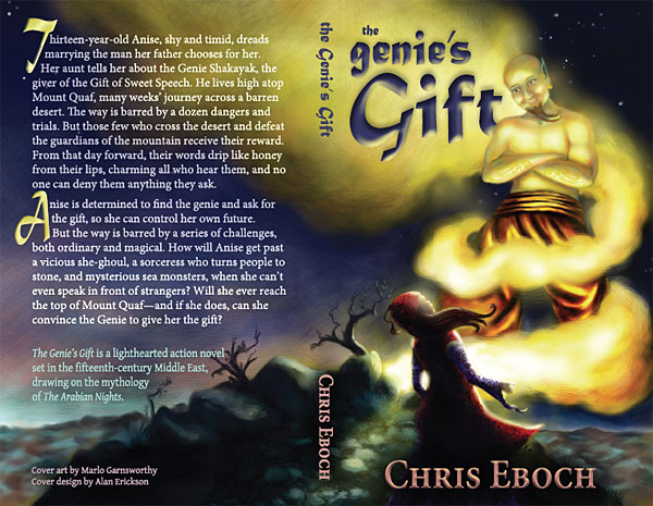 Genie's Gift - bookcover create by book illustrator Marlo Garner